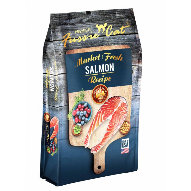 25% OFF: Fussie Cat Market Fresh Salmon Recipe Grain-Free Dry Cat Food